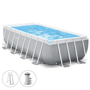 Каркасный бассейн INTEX PRISM FRAME 26790 400*200*122, фильтр-насос, лестница