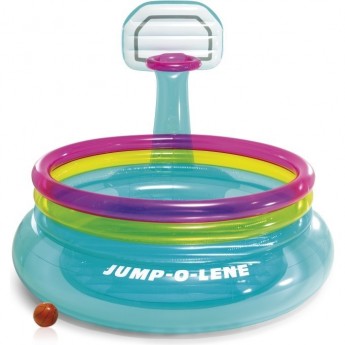 Надувной батут с баскетбольным кольцом INTEX 48265 Надувной батут с баскетбольным кольцом INTEX 48265